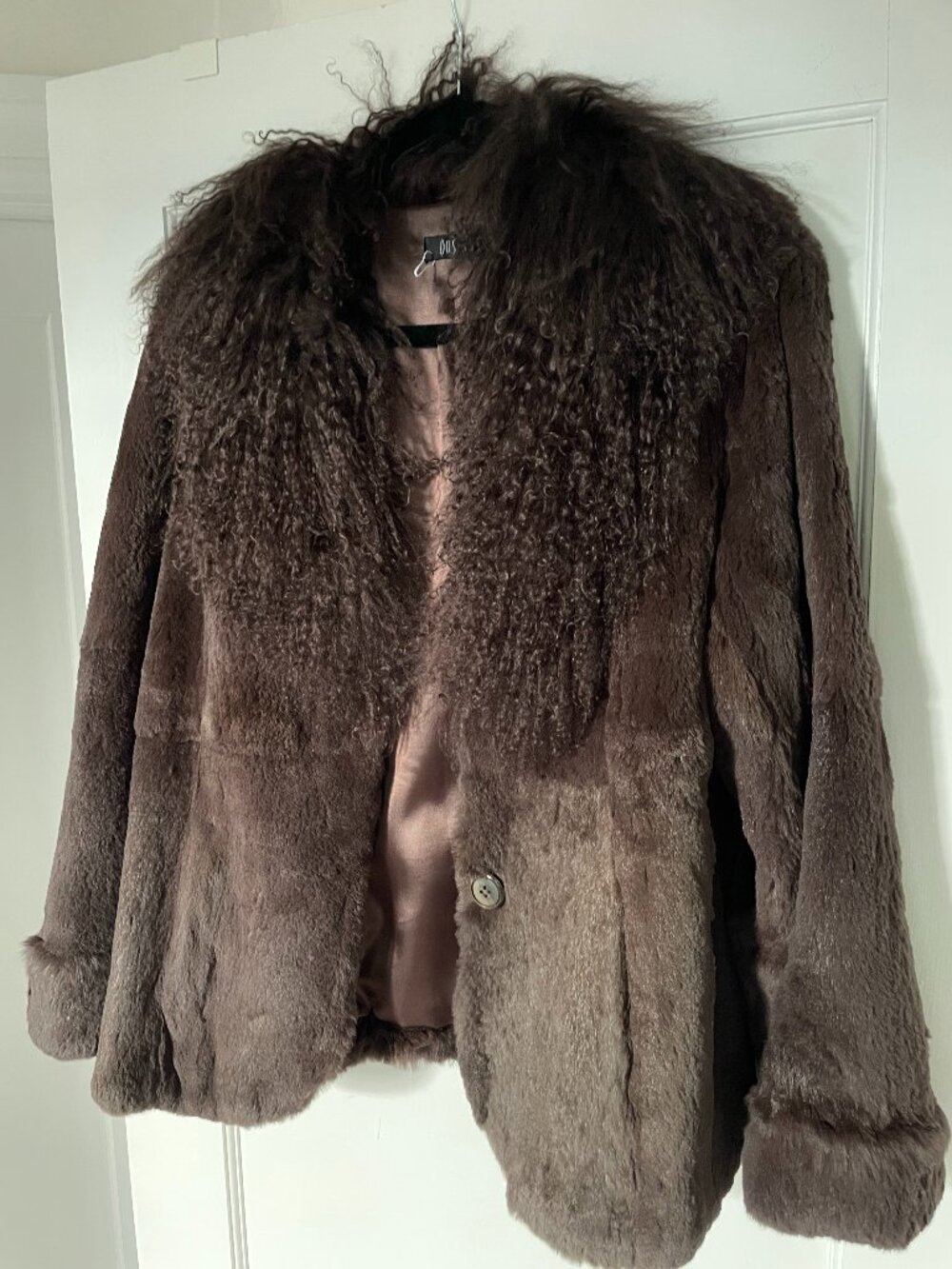 Vintage Brown Real Fur Coat